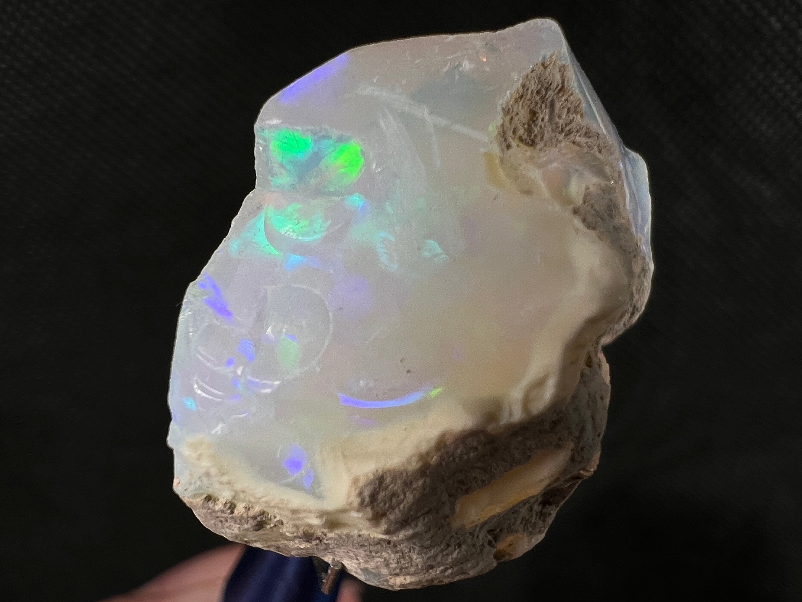 Premium 4A+ Welo Opal Raw Crystal - Natural Cutting Grade Opal, October Birthstone (50690) for Jewelry Making, Healing Crystals & Collectibles