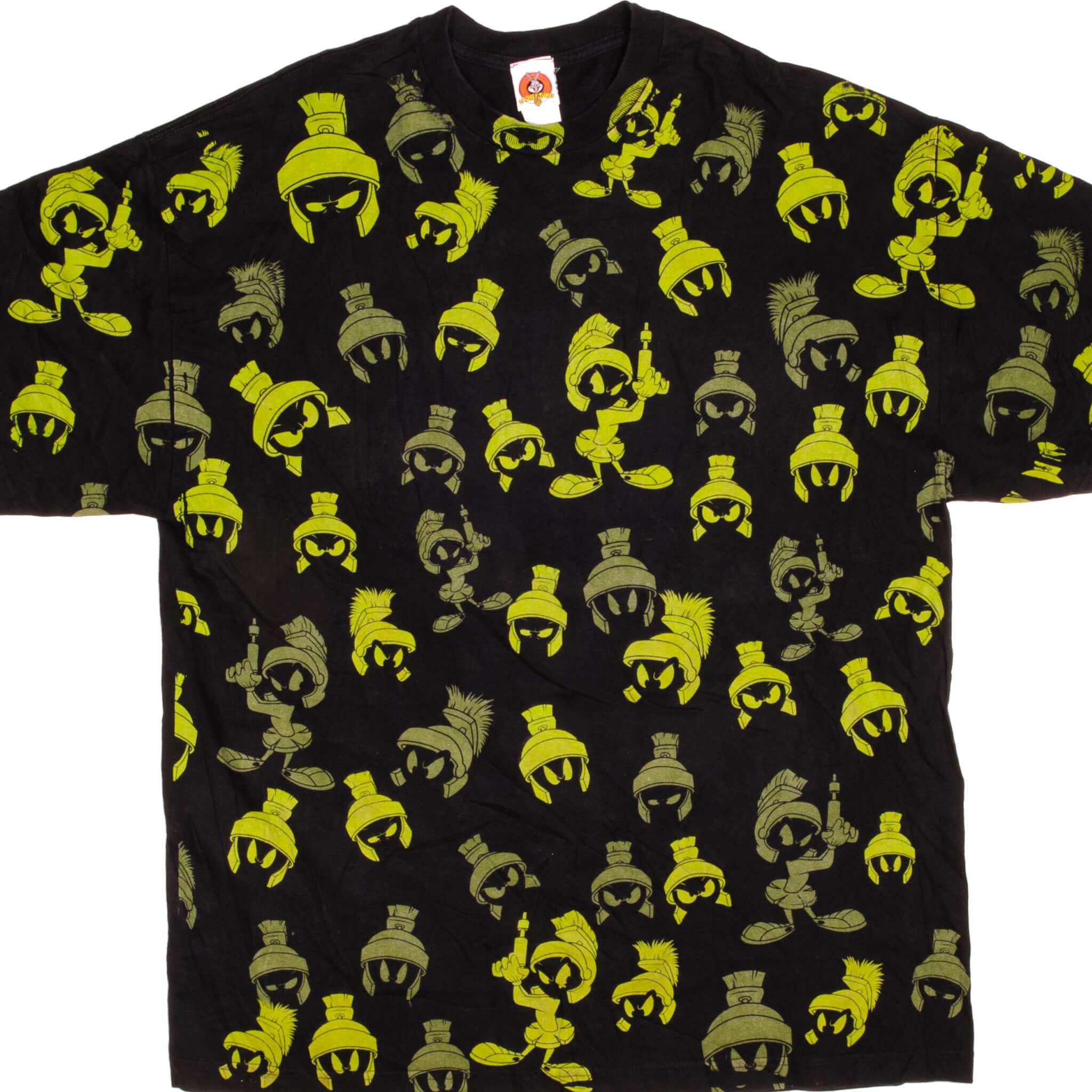 Vintage Looney Tunes Marvin The Martian Graphic T-Shirt - 2XL Size (2006 Edition) - Perfect for Cartoon Fans, Cosplay & Retro Fashion Lovers