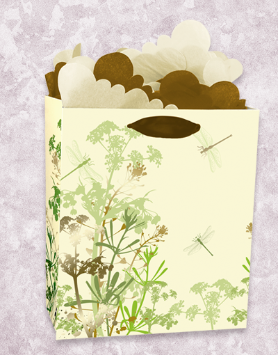 Elegant Dragonfly Printed Gift Bags for Parties, Weddings & Special Occasions - Premium Quality Party Favor Bags for Birthdays, Baby Showers & Celebrations