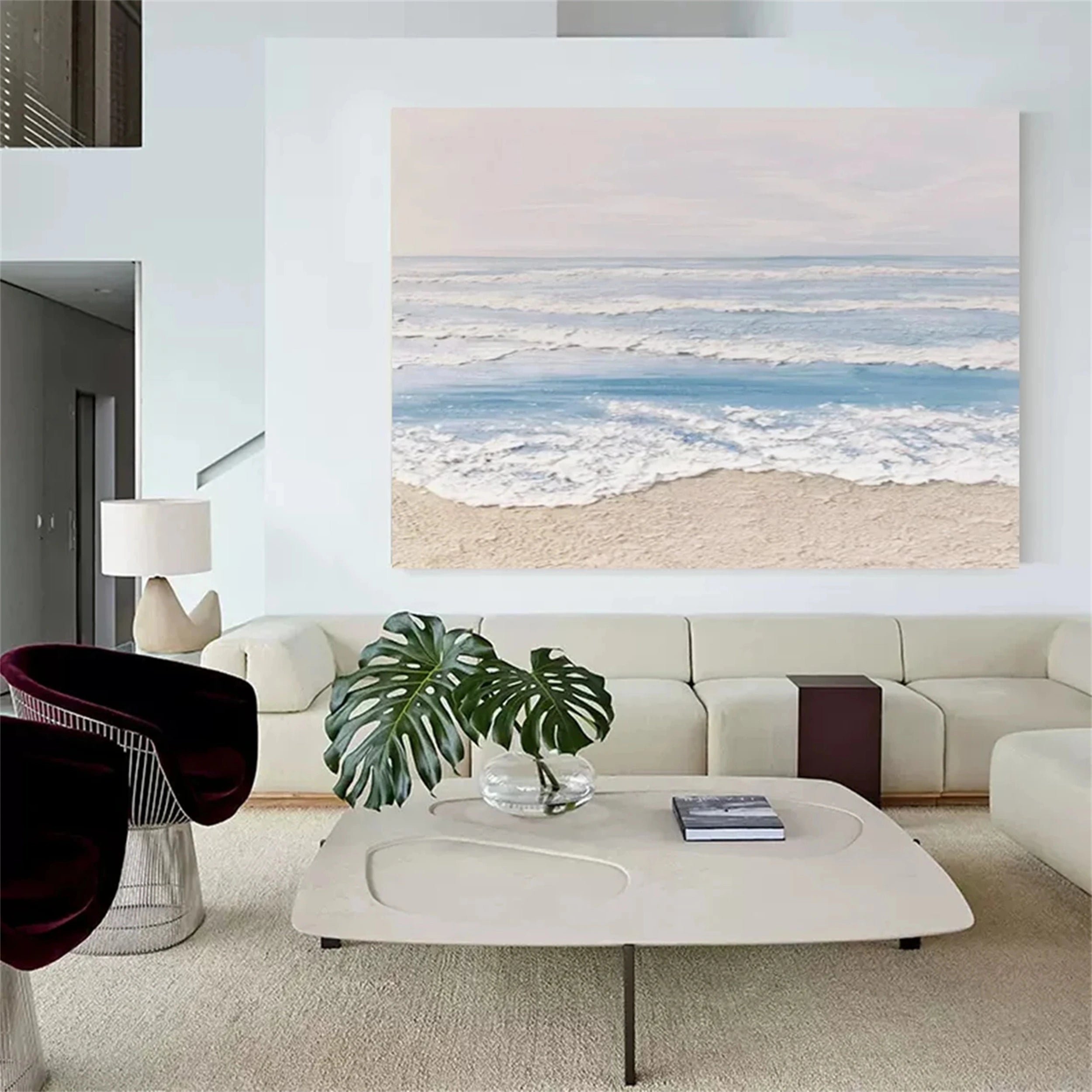 Ocean and Sky Painting #OS085 - Stunning Coastal Wall Art for Living Room, Bedroom & Office Decor