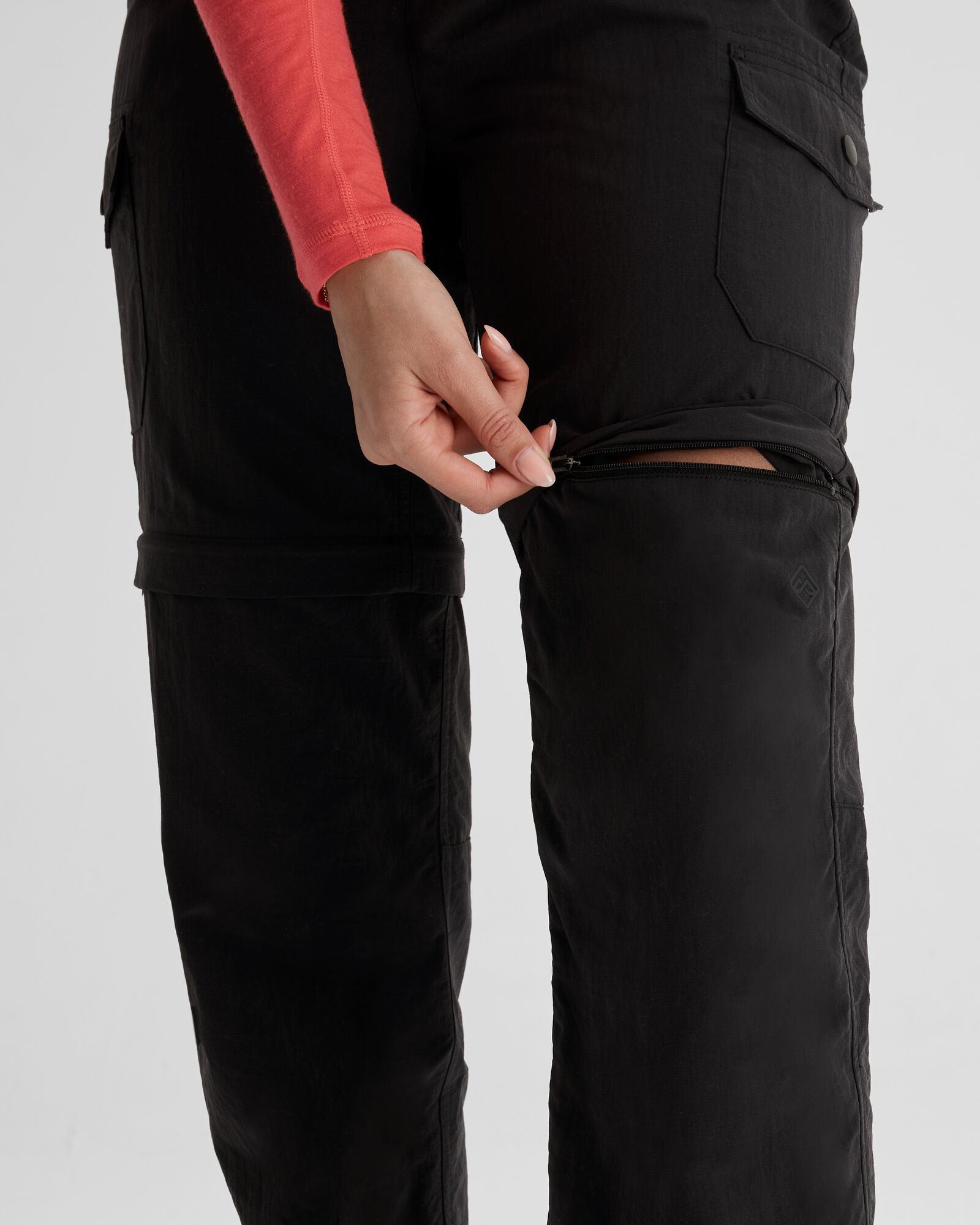 Women's EVRY Day Convertible Pants - Black | Quick-Dry Travel Hiking Pants with Zip-Off Legs | Perfect for Outdoor Adventures, Camping & Everyday Wear