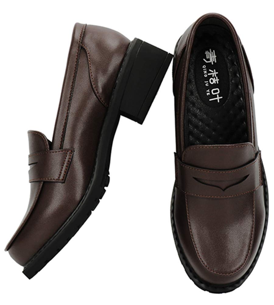 Women's Slip-On Oxford Shoes - Japanese Anime JK Uniform Dress Shoes for Cosplay & School Uniform Outfits | Perfect for Cosplay Events, Themed Parties & Daily Wear