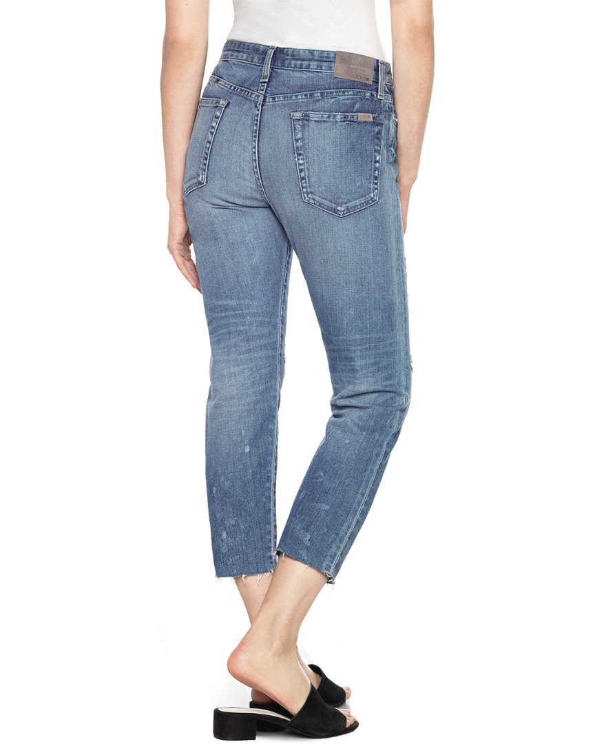Joe's Jeans The Debbie High Rise Straight Crop - Women's Stretch Denim Pants for Casual & Work Wear | Natalya Style | Perfect for Office, Travel & Everyday Outfits