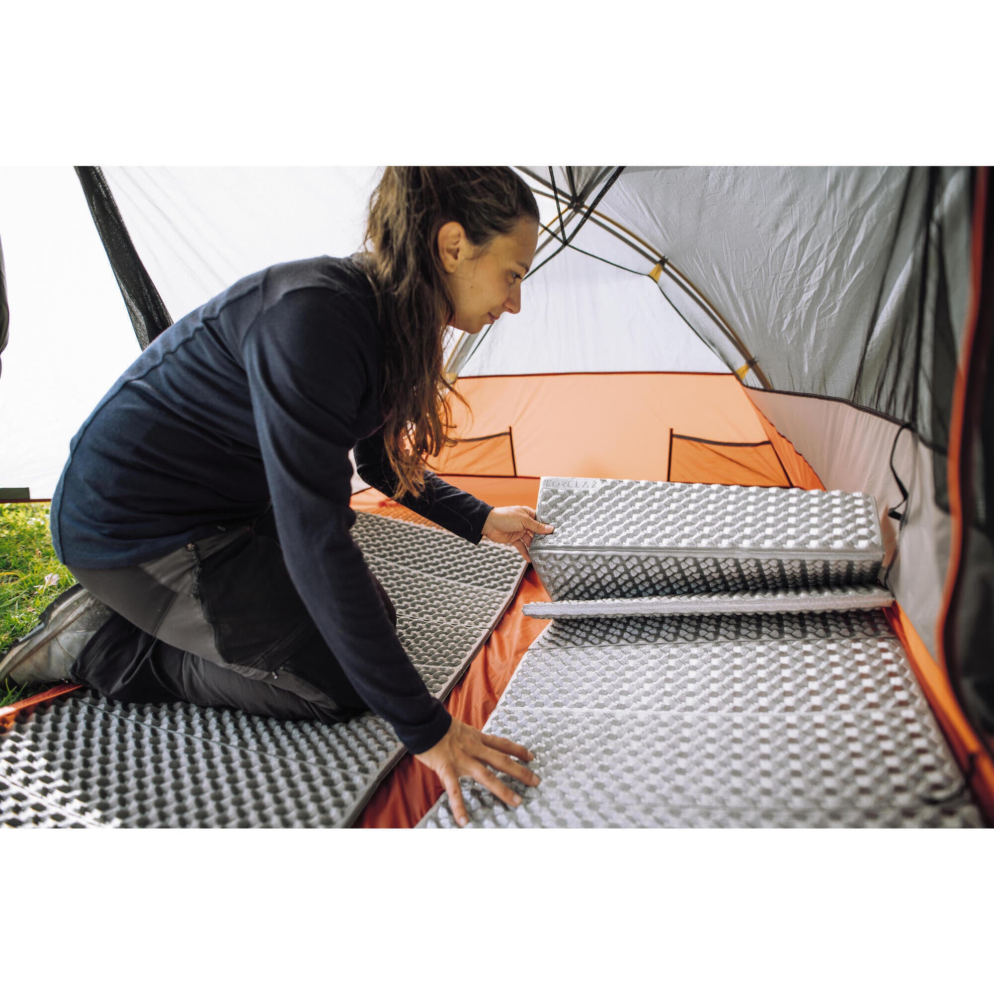 Forclaz MT500 Folding Foam Sleeping Pad XL - Lightweight & Compact Camping Mat for Backpacking, Hiking & Outdoor Adventures