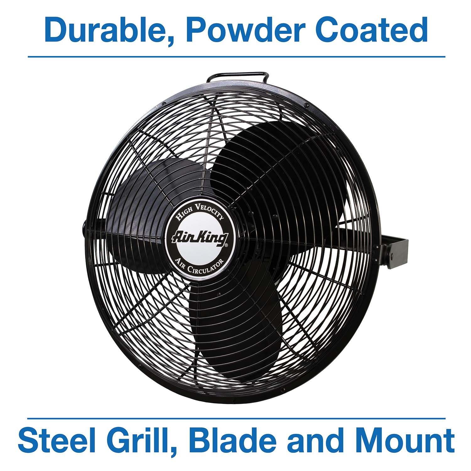 Air King 9318 18-Inch Industrial High Velocity Floor & Wall Mount Fan - Powerful Cooling for Warehouses, Garages & Workshops