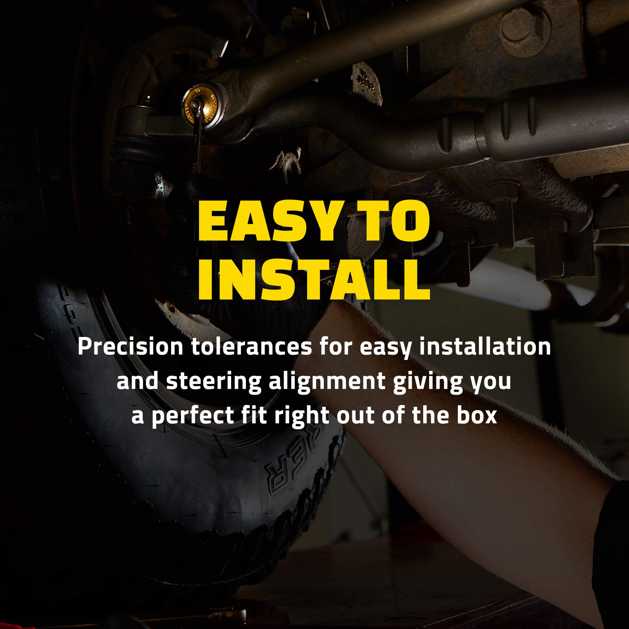 MOOG ES800412 Heavy Duty Steering Tie Rod End Replacement for 2002-2007 Jeep Liberty - Improves Handling & Durability for Off-Roading & Daily Driving