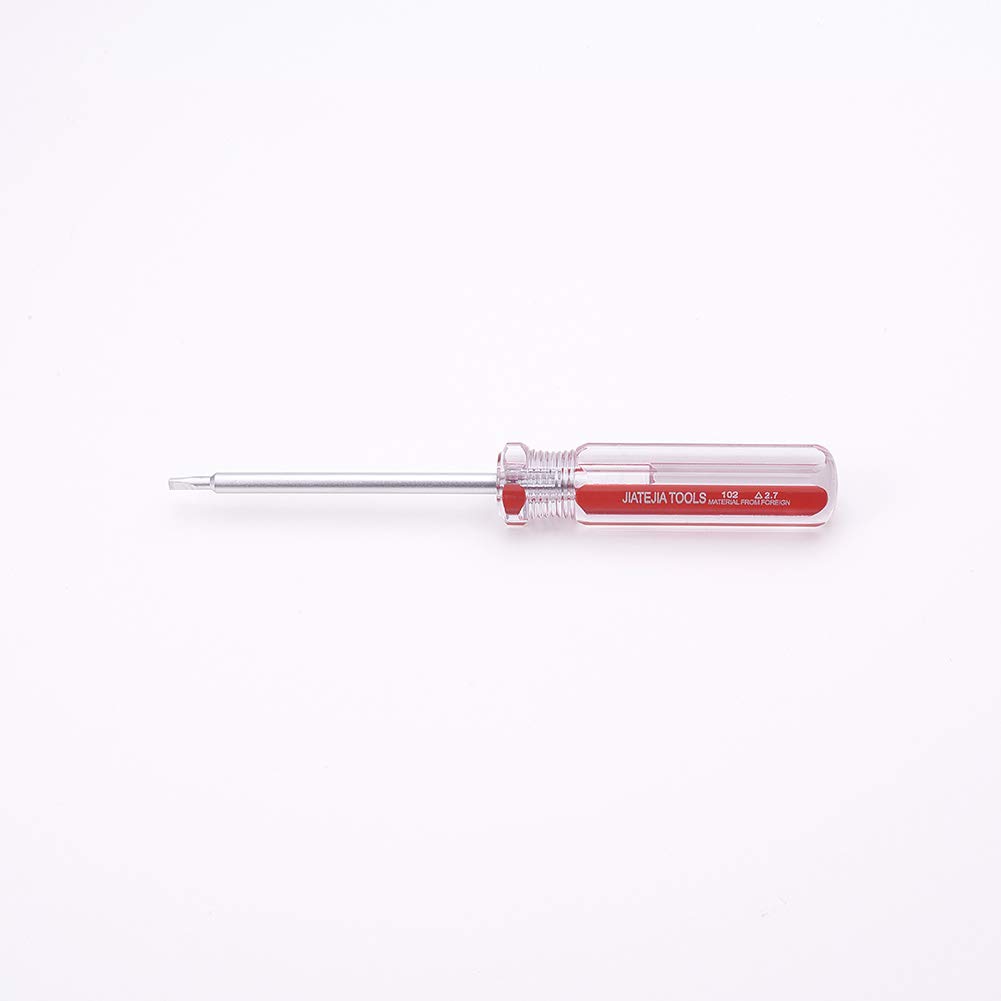 Utoolmart 2.7mm Magnetic Triangle Screwdriver - 75mm 45# Steel Shaft with Plastic Handle | Precision Tool for Home Repair, DIY Projects & Electronics Maintenance | Perfect for iPhone, Nintendo Switch & Small Appliance Fixes