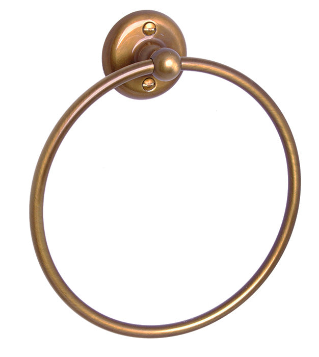 Haga Bronze Towel Ring - Elegant Bathroom Accessory for Modern Homes & Spa-Like Showers