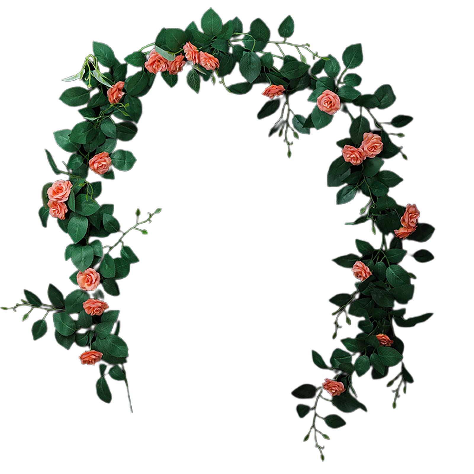 Realistic Artificial Rattan Silk Flowers - Beautiful Faux Hanging Vine for Wedding Decor, Hotel & Home Decoration - Perfect for Indoor/Outdoor Events, Parties & Wall Decor