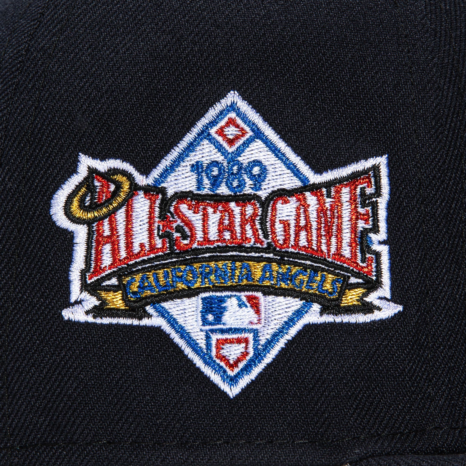 New Era 59Fifty Los Angeles Angels 1989 All Star Game Patch Logo Baseball Cap - Navy Blue Adjustable Snapback Hat for Men & Women | Perfect for Baseball Games, Sports Events & Casual Wear