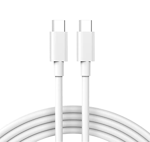 6ft USB C to USB C Cable 60W PD Fast Charging & Data Sync - Compatible with iPad Pro 12.9/11, Air 4/5, Mini 6, Samsung Galaxy, Google Pixel - Perfect for Home, Office & Travel Charging