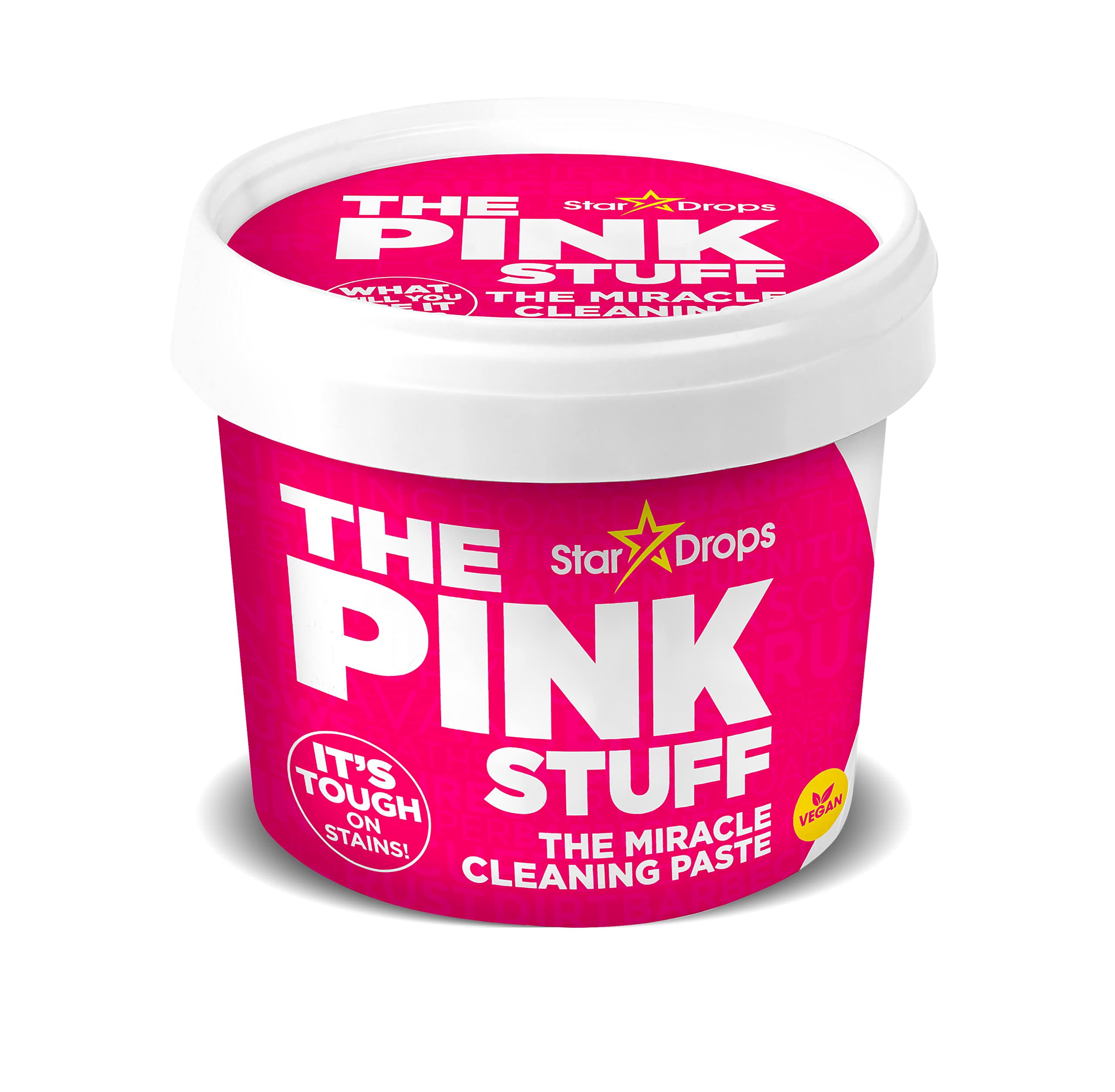Stardrops The Pink Stuff Miracle Cleaning Paste & Bathroom Foam Cleaner Bundle - 2 Pack (1 Paste + 1 Foam Cleaner) for Kitchen, Bathroom, Oven & Tough Stain Removal