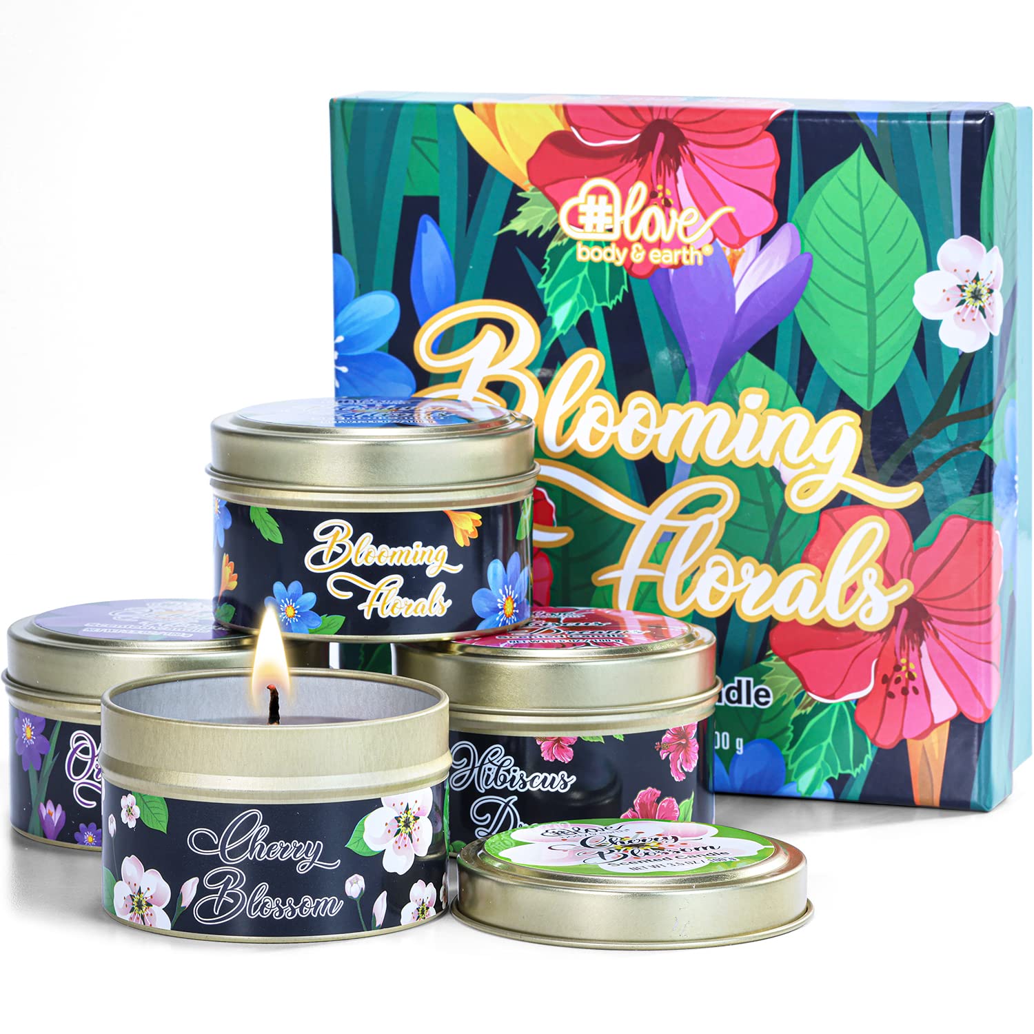 Luxury Scented Soy Wax Candles Gift Set - 4 Pack 3.5oz Aromatherapy Candles with Essential Oils, 120-Hour Burn Time for Home, Bath & Stress Relief - Perfect for Relaxation, Meditation & Romantic Ambiance