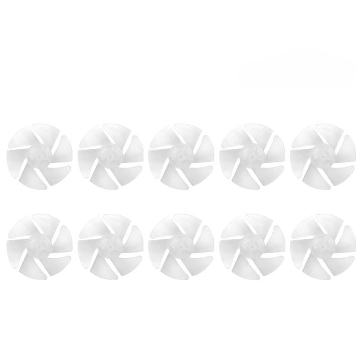 10pcs Mini Desk Replacement Fan Blades - Small Plastic Hair Dryer Fan Blades for Hair Dryer Motor Repair & DIY Projects - Perfect for Home, Office, and Beauty Salon Use