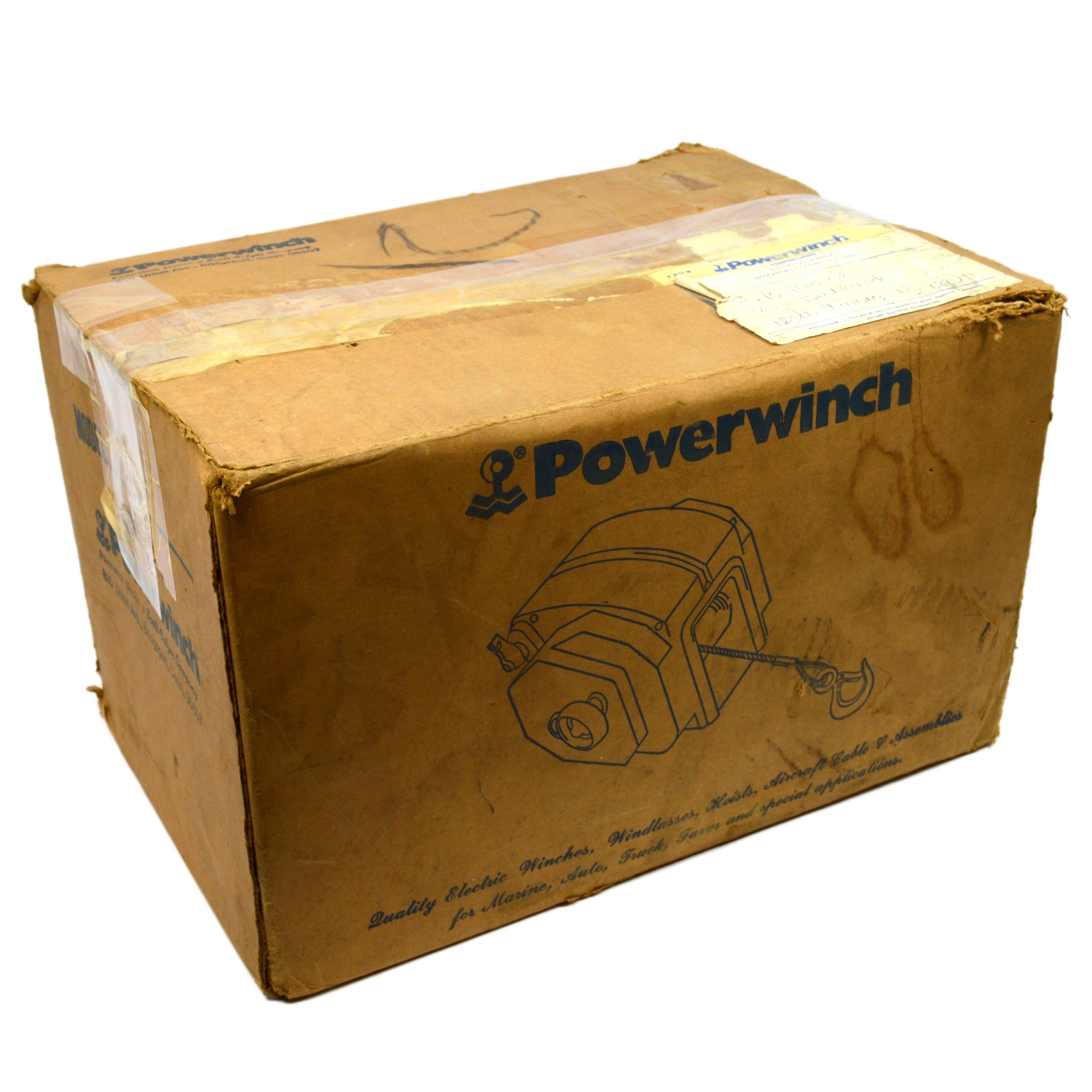 POWERWINCH No. 312 Electric Trailer Winch - 12V Heavy Duty Boat & Utility Winch with Remote Control - Perfect for Boat Trailers, ATV Hauling & Off-Road Recovery