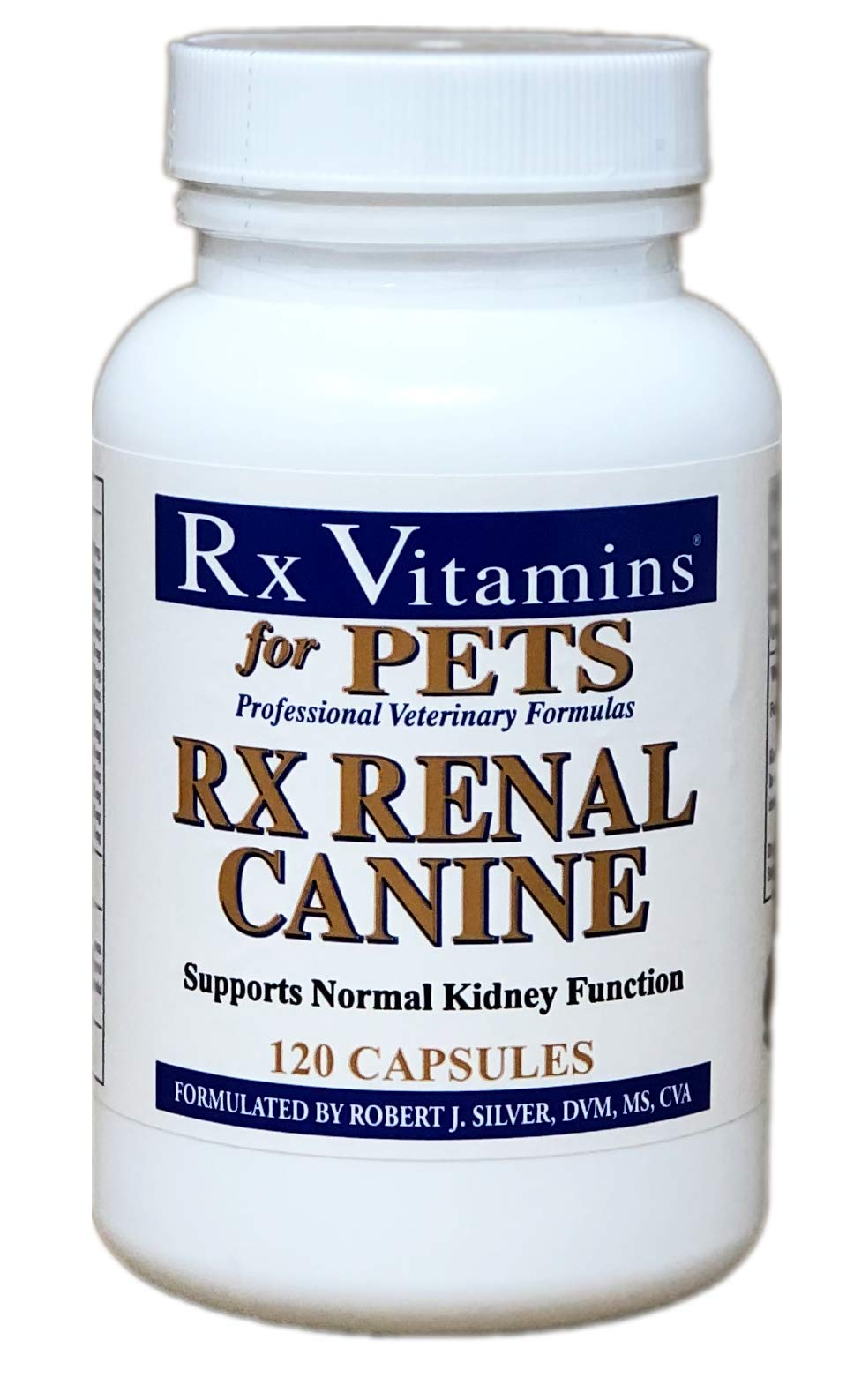 Rx Vitamins Rx Renal Canine Supplement - 120 Capsules for Dog Kidney Support | Promotes Renal Health & Urinary Function in Senior Dogs