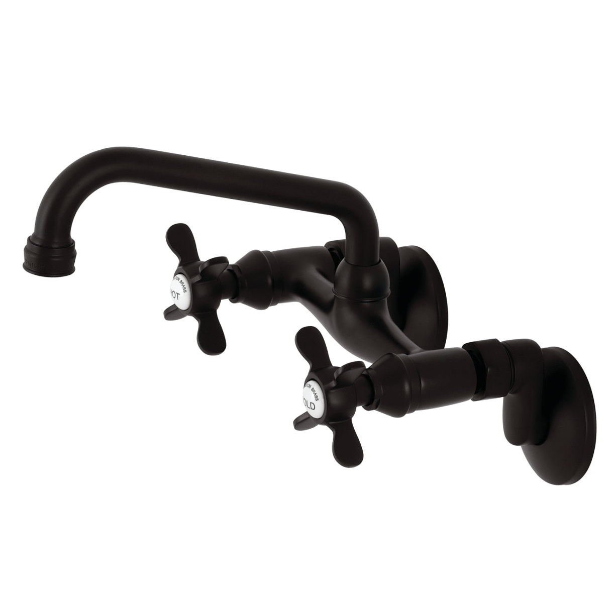 Essex Two Handle Wall Mount Kitchen Faucet - Durable Stainless Steel Sink Faucet for Modern Kitchens | Perfect for Small Spaces & RV Use