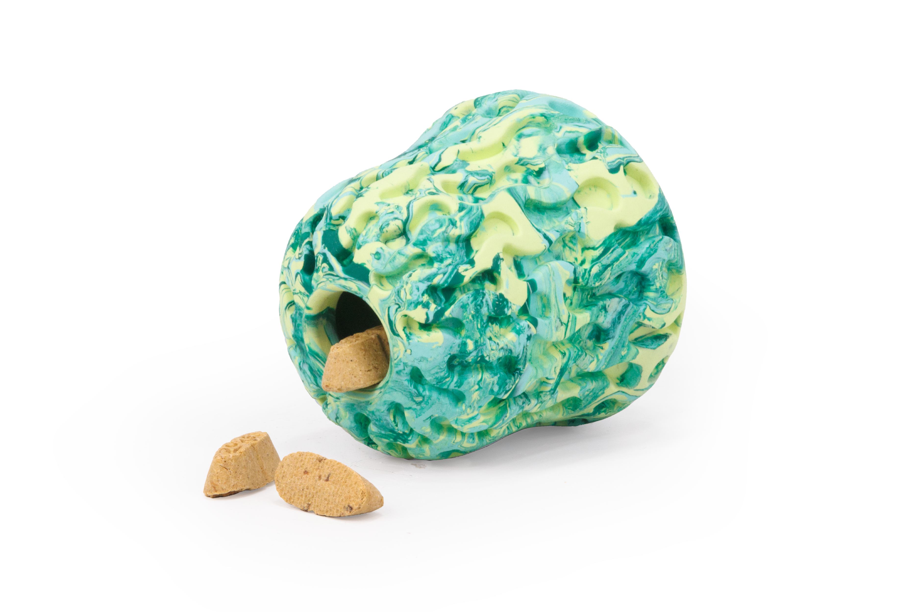 Morel™ Interactive Puzzle Dog Toy with Treat Dispenser - Moss Green | Ruffwear® - Perfect for Mental Stimulation & Training for Small to Medium Dogs