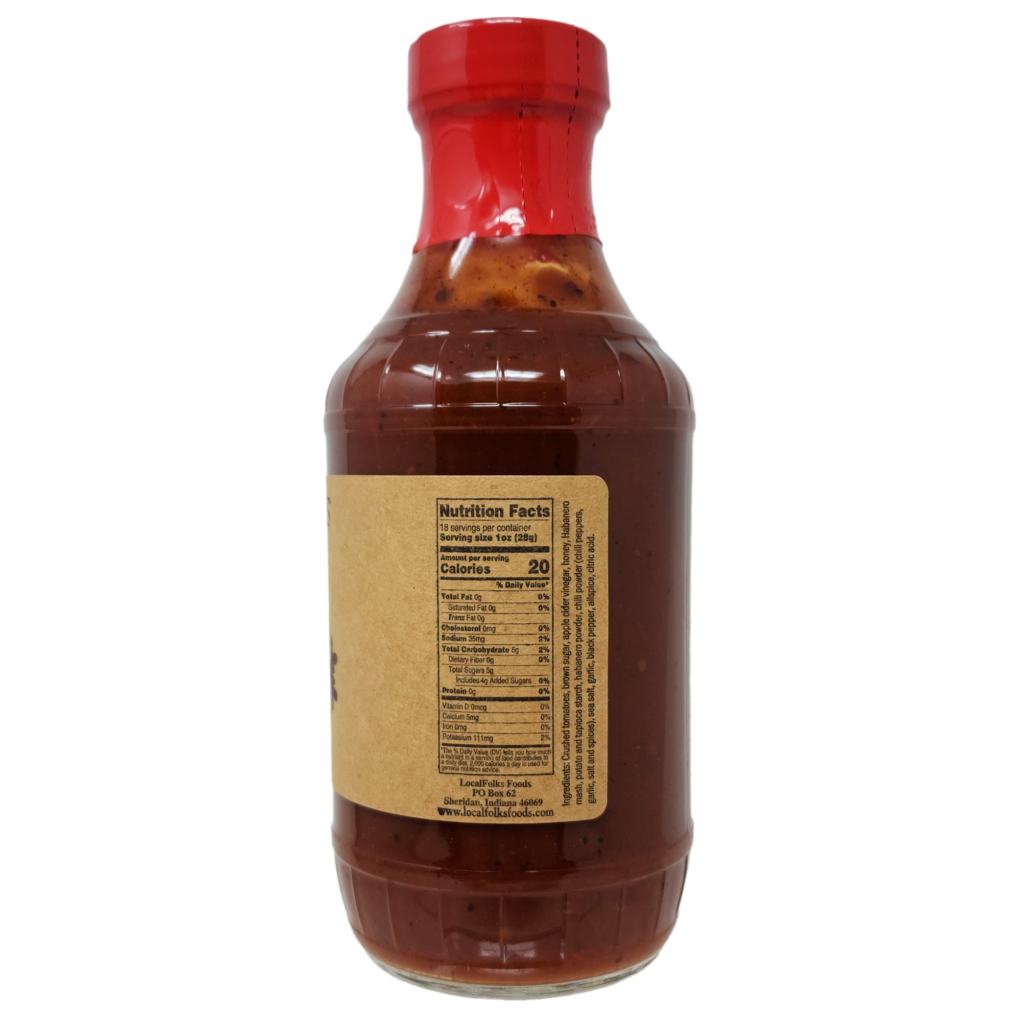 LocalFolks Foods Hab A Q Sauce 18oz - Authentic BBQ Sauce for Grilling, Smoking & Dipping - Perfect for Ribs, Chicken & Burgers