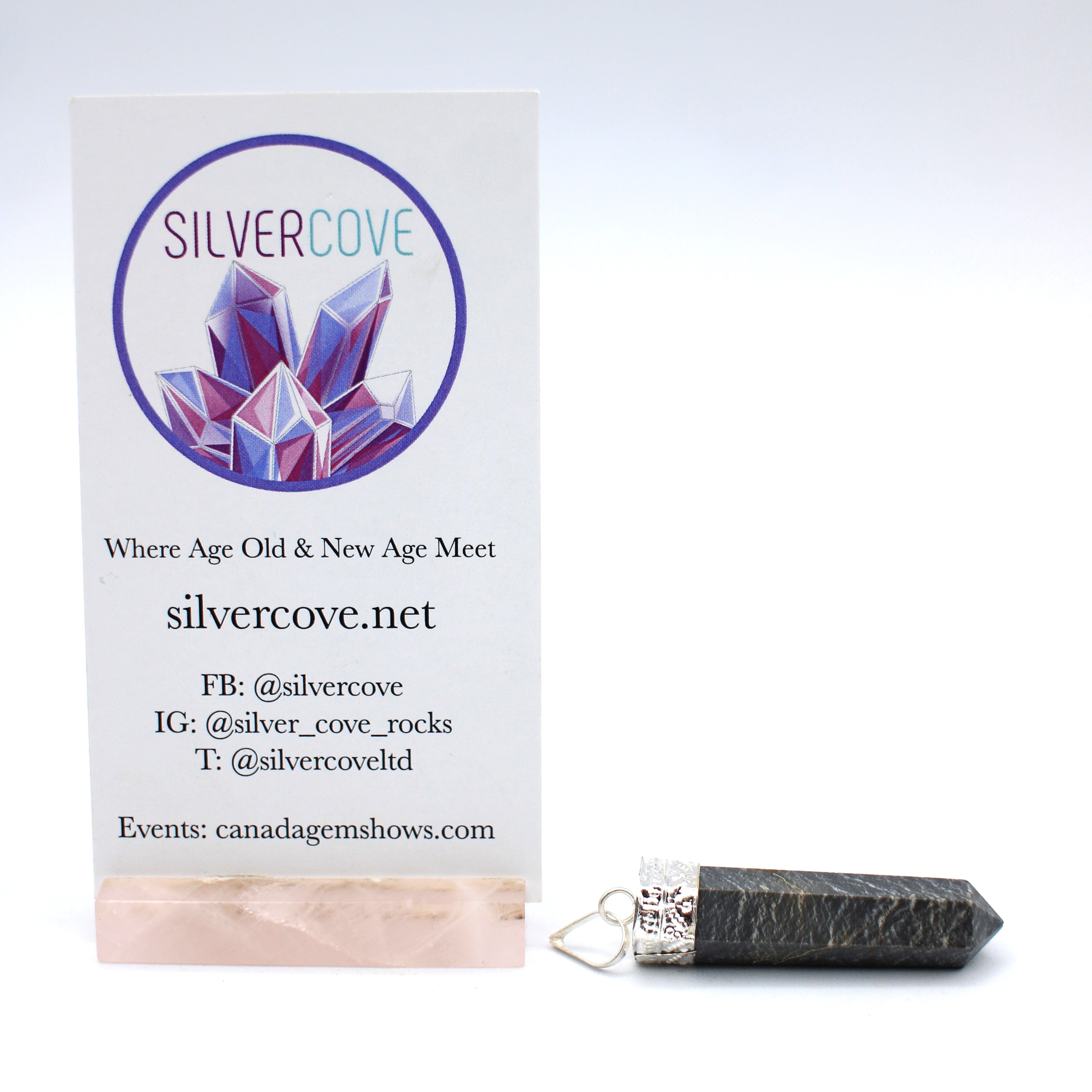 Natural Canadian Sodalite in Matrix Pendant Necklace - Healing Crystal Jewelry for Meditation, Chakra Balancing & Spiritual Protection