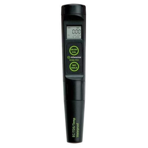 Milwaukee Instruments EC60 Waterproof EC/TDS/Temperature Tester - 3 Pack for Pool, Aquarium & Hydroponics Water Quality Testing