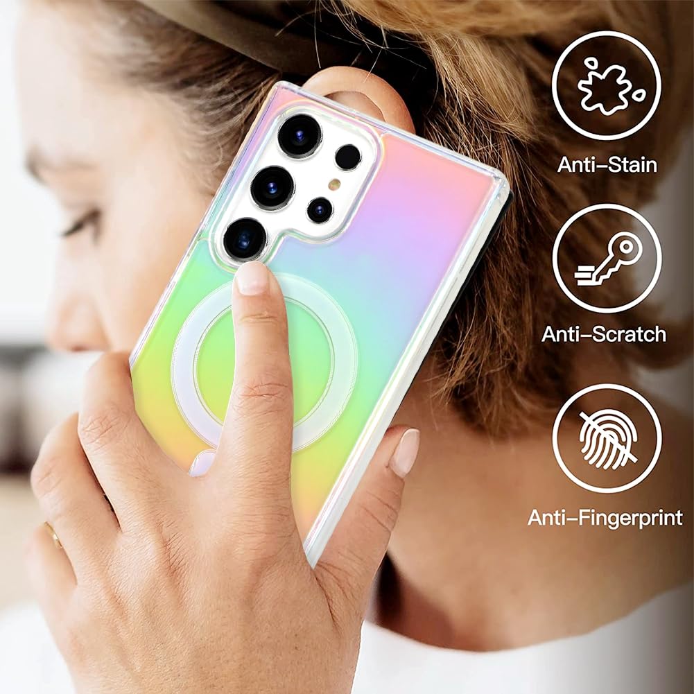 Magnetic Clear Protective Case for Samsung Galaxy S23 Ultra 6.8