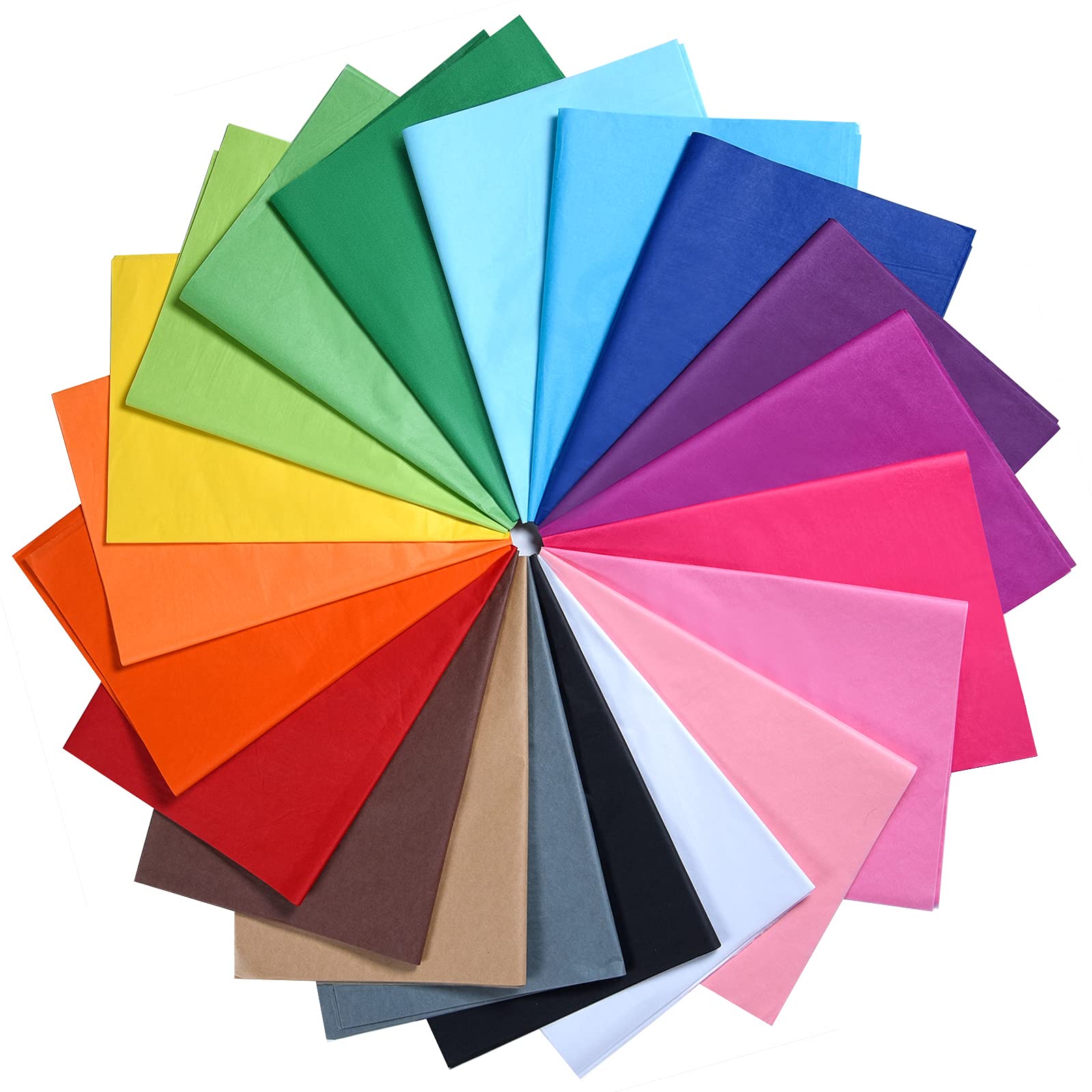 MIAHART 100 Sheets Multicolor Tissue Paper Bulk - 20