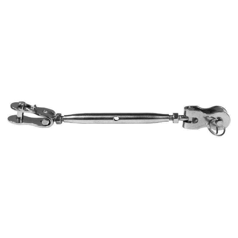 Stainless Steel BLA Closed Body Turnbuckle with Toggle - Heavy Duty Rigging Hardware for Marine, Construction, and Industrial Applications