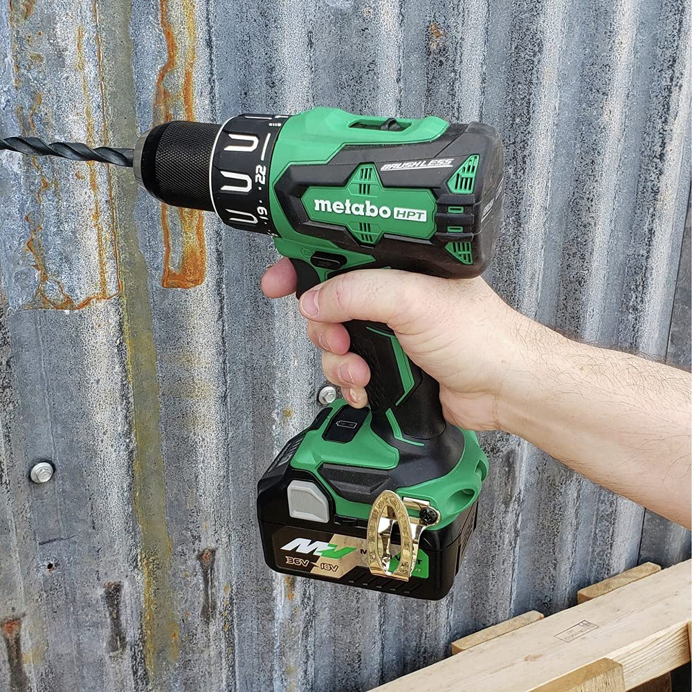 Metabo HPT 18V Cordless Hammer Drill with 2 Batteries (5.0Ah & 3.0Ah) | 1/2