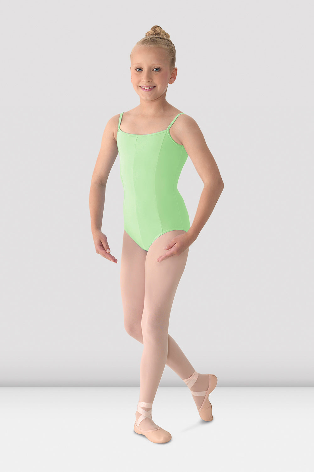 Mirella Princess Seam V Front Camisole Leotard for Girls - Perfect for Ballet, Dance Practice & Performance