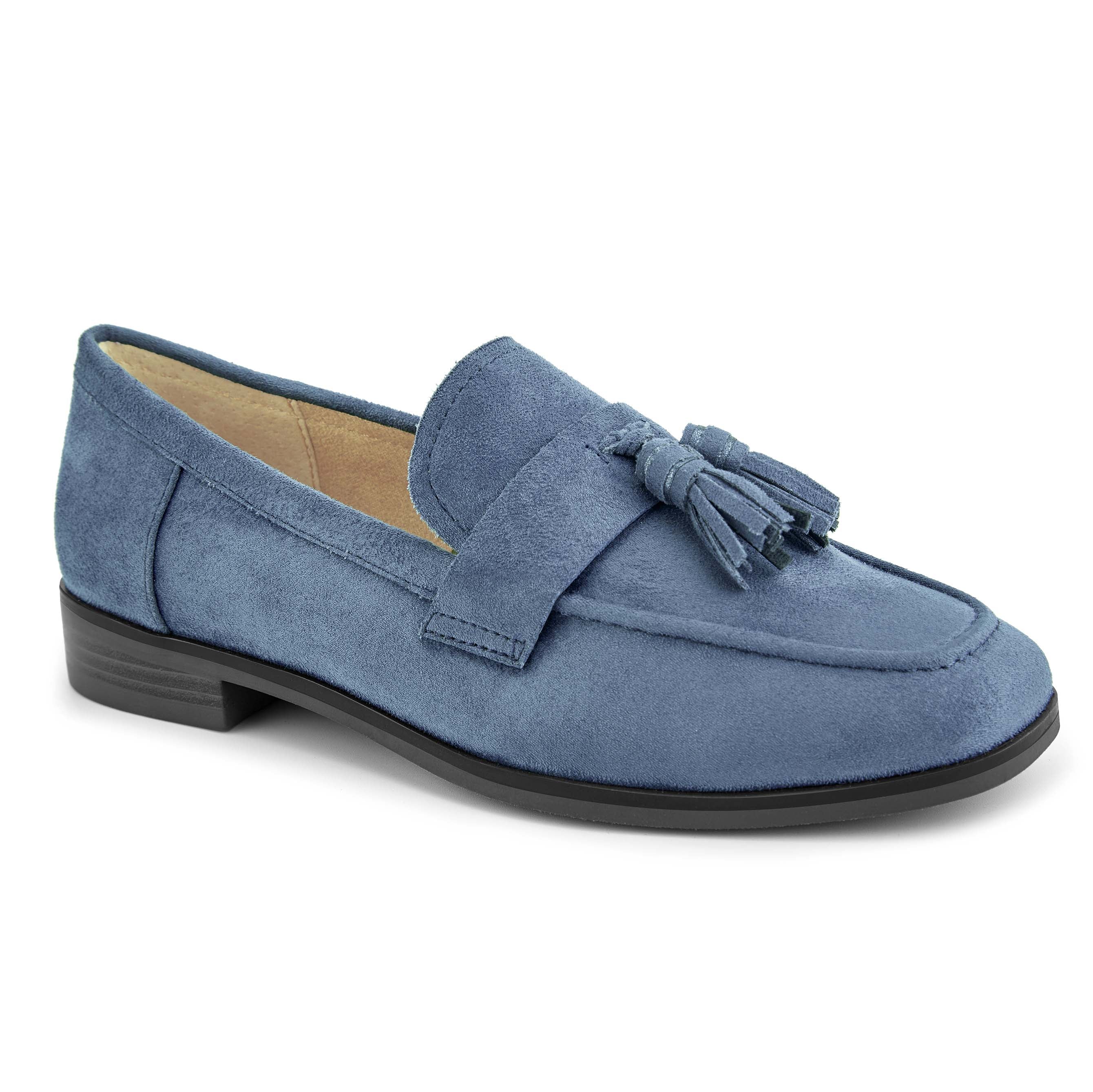 Blane Tassel Loafers for Men - Classic Leather Slip-On Dress Shoes with Comfortable Cushion - Perfect for Business, Office & Formal Occasions