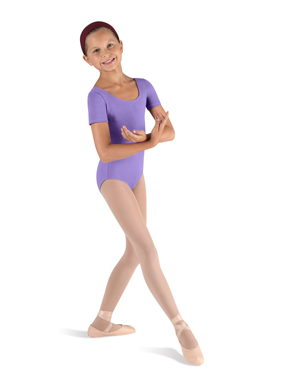 Bloch Dance Girls Ballet Short Sleeve Leotard - Comfortable & Stretchy Ballet Leotard for Kids, Perfect for Dance Class, Recital & Performance (Toddler to Youth Sizes) - Ideal for Ballet, Jazz, Contemporary & Dance Practice