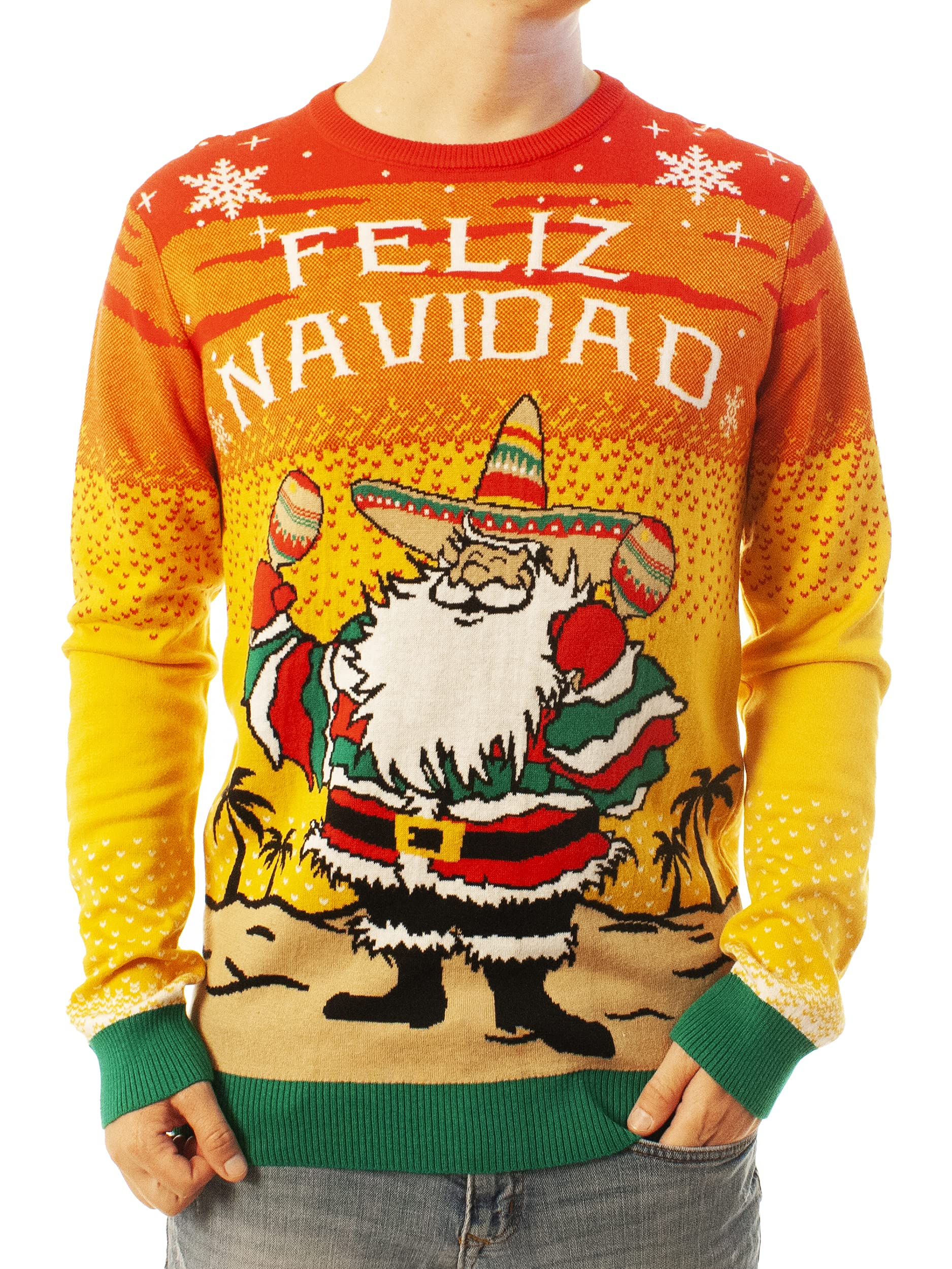 Funny Ugly Christmas Sweater for Men & Women - Classic Knitted Reindeer Holiday Party Sweater | Perfect for Ugly Christmas Parties, Family Gatherings & Festive Office Events