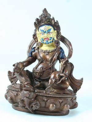 4 Inch Jambala Statue - Handcrafted Buddhist Decor for Home, Office & Meditation Space | Perfect for Yoga Studios, Altars & Spiritual Gifts