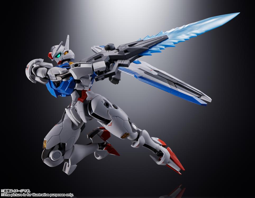 Bandai Chogokin Mobile Suit Gundam: The Witch from Mercury Gundam XVX-016 Aerial Action Figure - Premium Collectible Model Kit for Anime Fans & Gundam Enthusiasts - Perfect for Display, Photography & Role Play Scenes