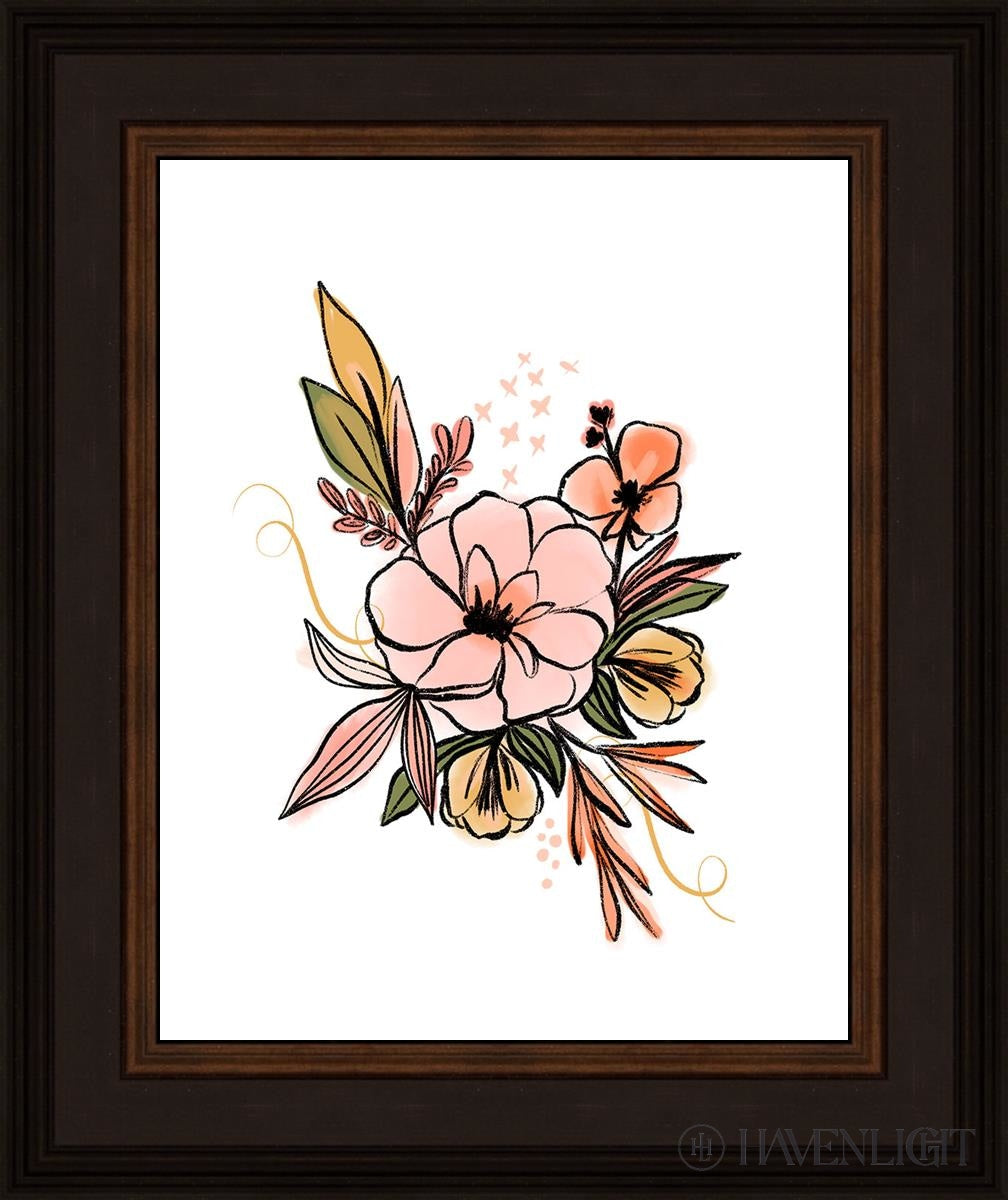 Flowers 1 By Rhonna Farrer - Beautiful Floral Art Print for Home Decor, Wall Art & Gift Ideas - Perfect for Living Room, Bedroom & Office Decorations