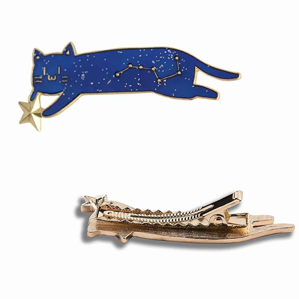 3Pcs Cute Cat Hair Clips - Fashion Animal Star Barrettes & Bobby Pins for Women & Girls | Hair Accessories for School, Parties & Daily Styling