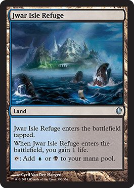 Magic The Gathering - Jwar Isle Refuge (308/356) - Commander 2013 MTG Card - Perfect for Commander Decks & Multiplayer Games