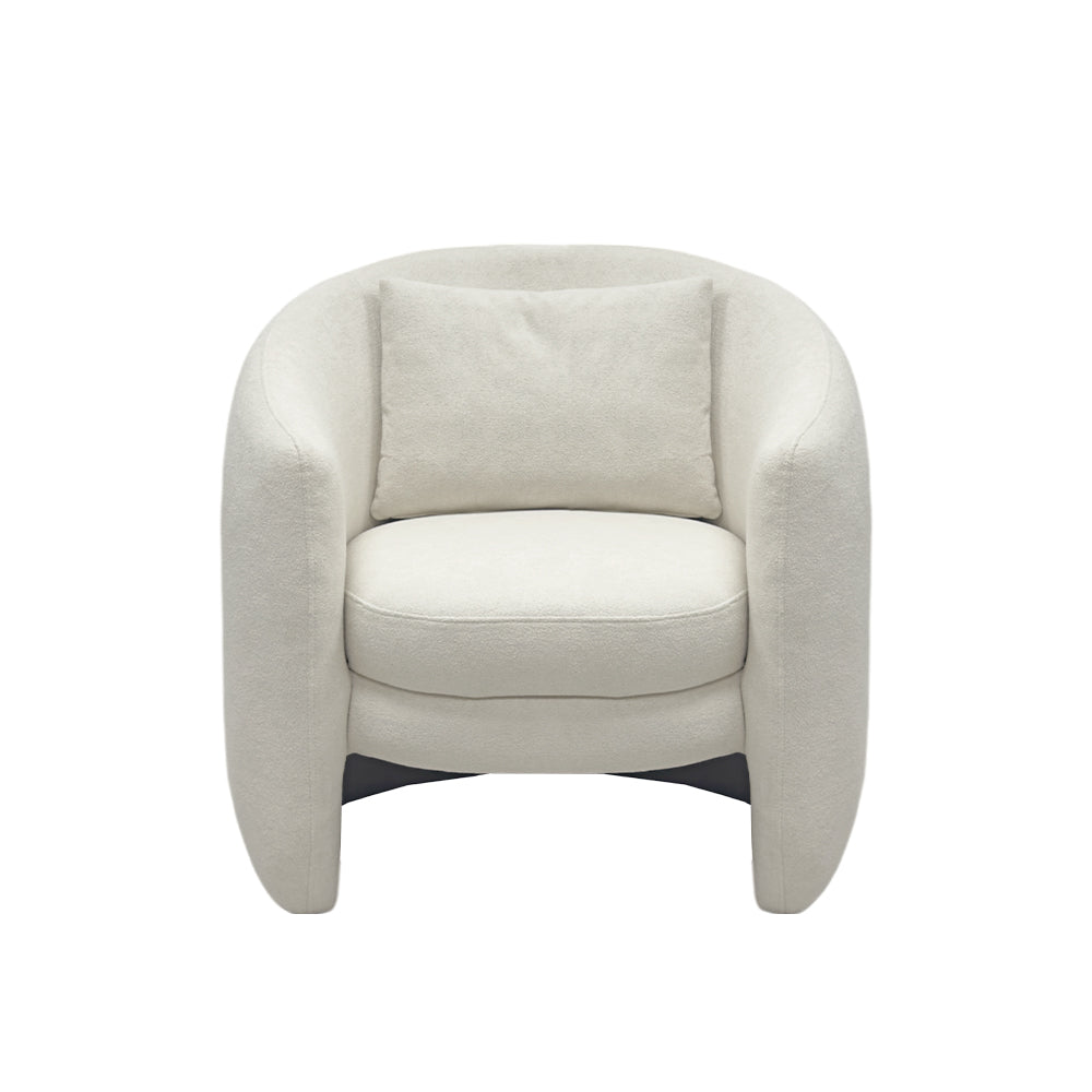 Royal Comfort Royce Armchair - Modern Upholstered Lounge Chair for Living Room, Bedroom & Office - Premium Fabric & Sturdy Wood Frame - Perfect for Relaxing, Reading & Entertaining