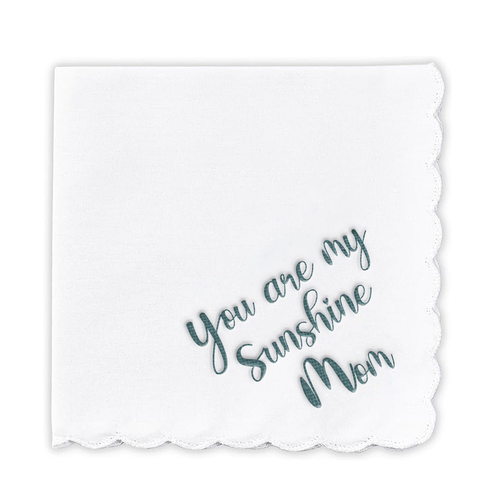 Custom Embroidered Wedding Handkerchiefs - Personalized Bridal & Mother's Day Gift - Elegant Lace Keepsake for Bride, Groom & Guests - Perfect for Weddings, Anniversaries & Special Occasions