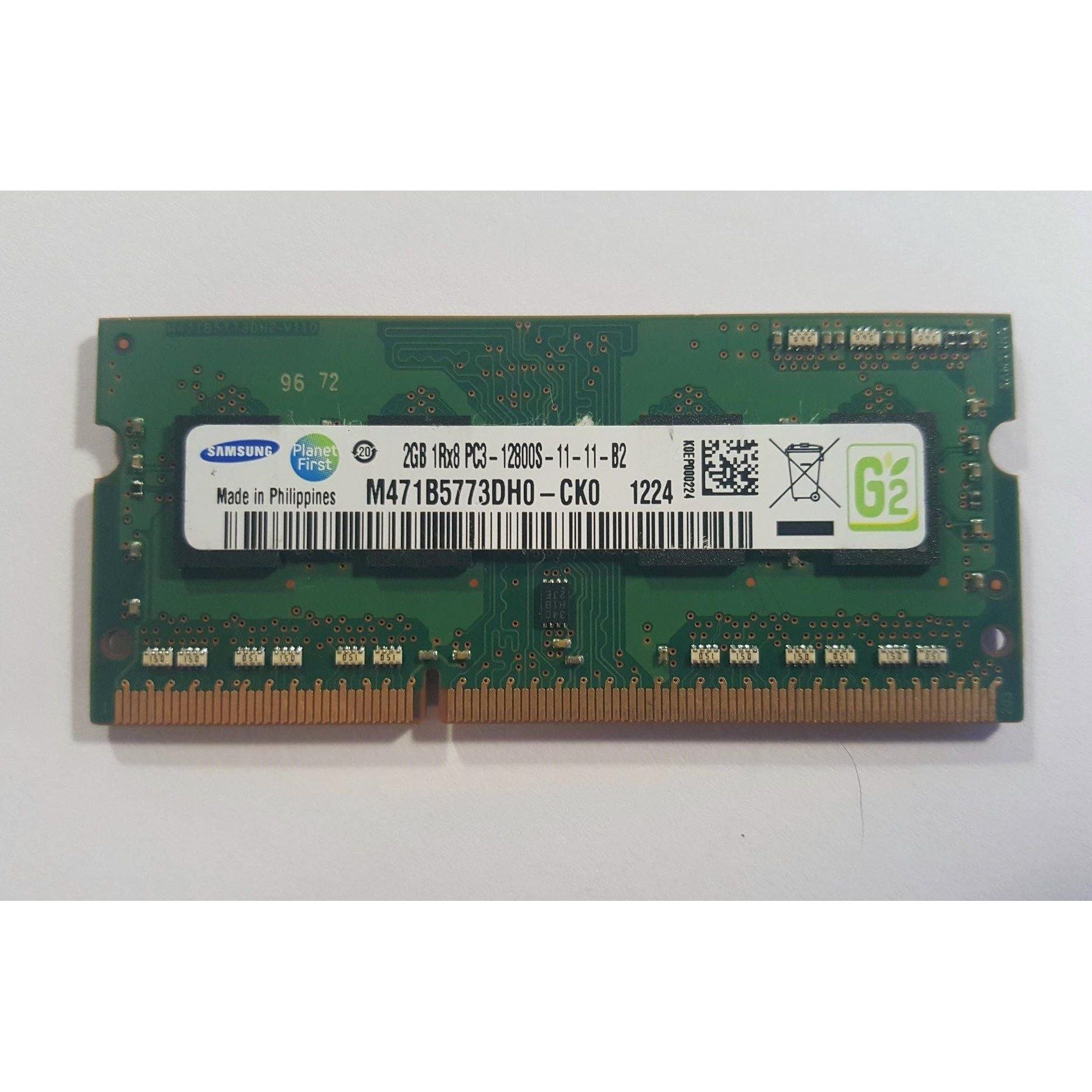 Original Samsung 2GB DDR3 RAM Memory Module - 1Rx8 PC3-12800S (M471B5773DH0-CK0) for Laptop & Desktop Upgrades - Boost Performance for Gaming, Office Work & Multitasking