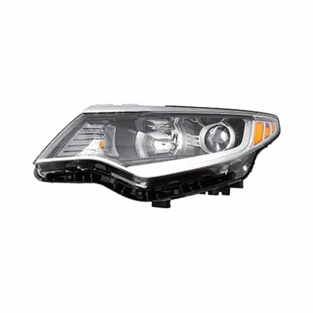 KarParts360 Replacement Headlight Assembly for 2016-2018 KIA Optima - Driver Side with Bulbs (Black Housing) - CAPA Certified - Direct Replacement for KI2502196 - Perfect for Night Driving & Enhanced Visibility