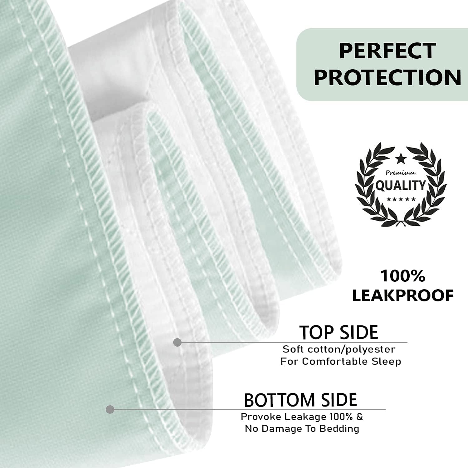 Platinum Care Pads™ 5 Pack - Washable & Reusable Bed Underpads 34x36 Inches (Green) | Incontinence Protection, Pet Training Pads for Dogs Cats & Rabbits | Ideal for Home Care, Elderly Care & Pet Owners