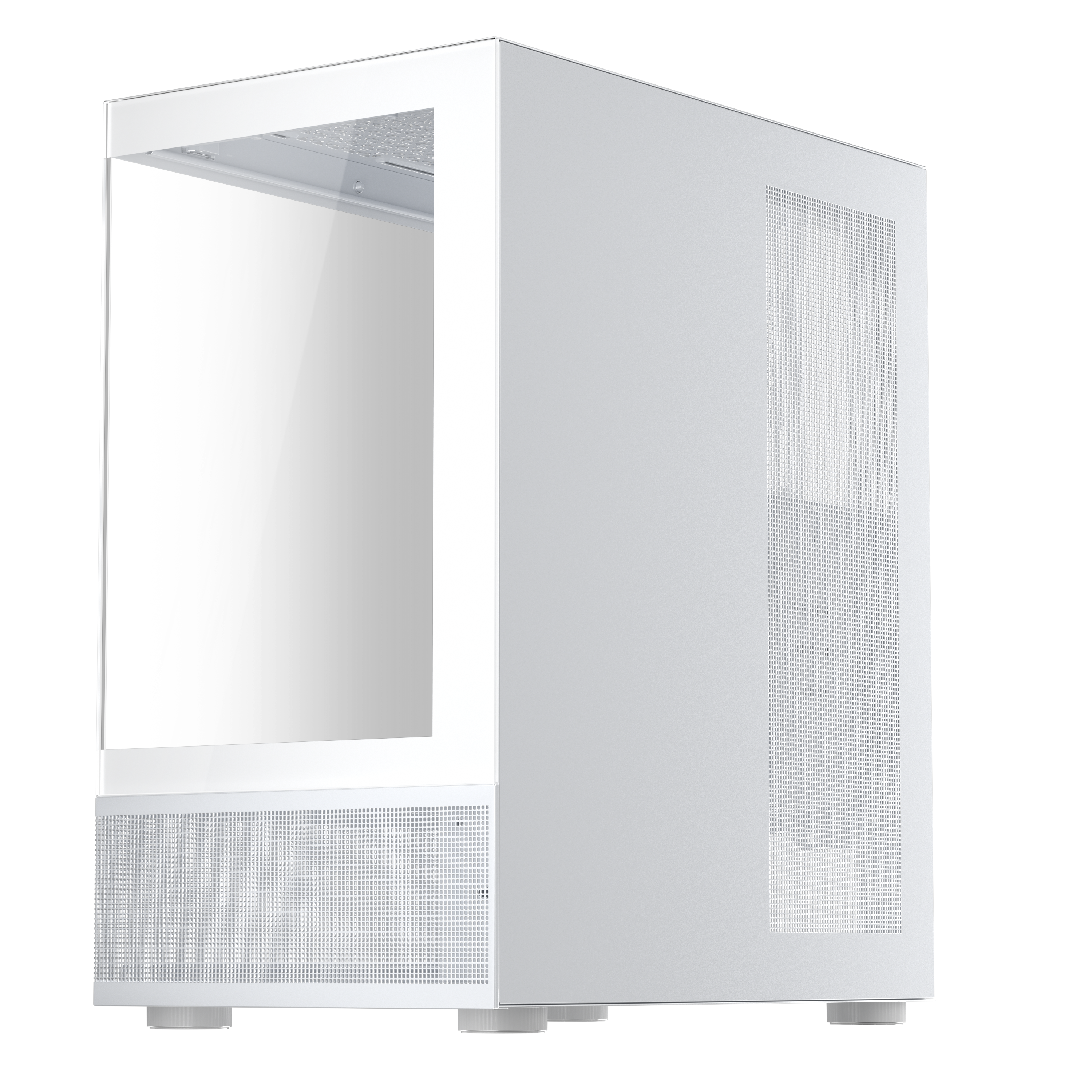 1st Player MI7 A ATX/M ATX/ITX PC Gaming Case - White - High Airflow & RGB Lighting for Ultimate Gaming Setup | Perfect for Home & Office Gaming Rigs