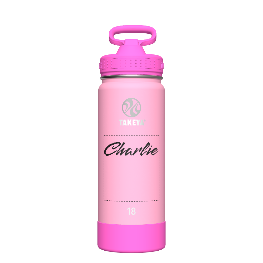 Glow in The Dark Water Bottle with Straw Lid - Customized Kids Sports Bottle for School, Hiking & Outdoor Activities