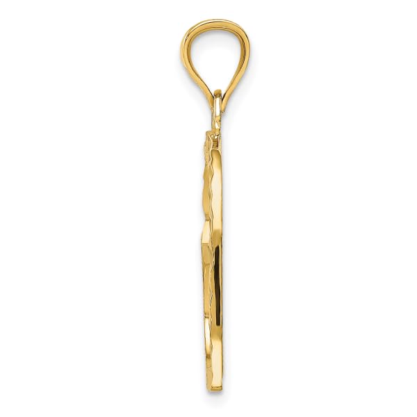 14K Solid Yellow Gold Crooked Heart Necklace - Romantic Love Pendant Charm for Women | Valentine's Day Gift, Anniversary Present, Everyday Jewelry
