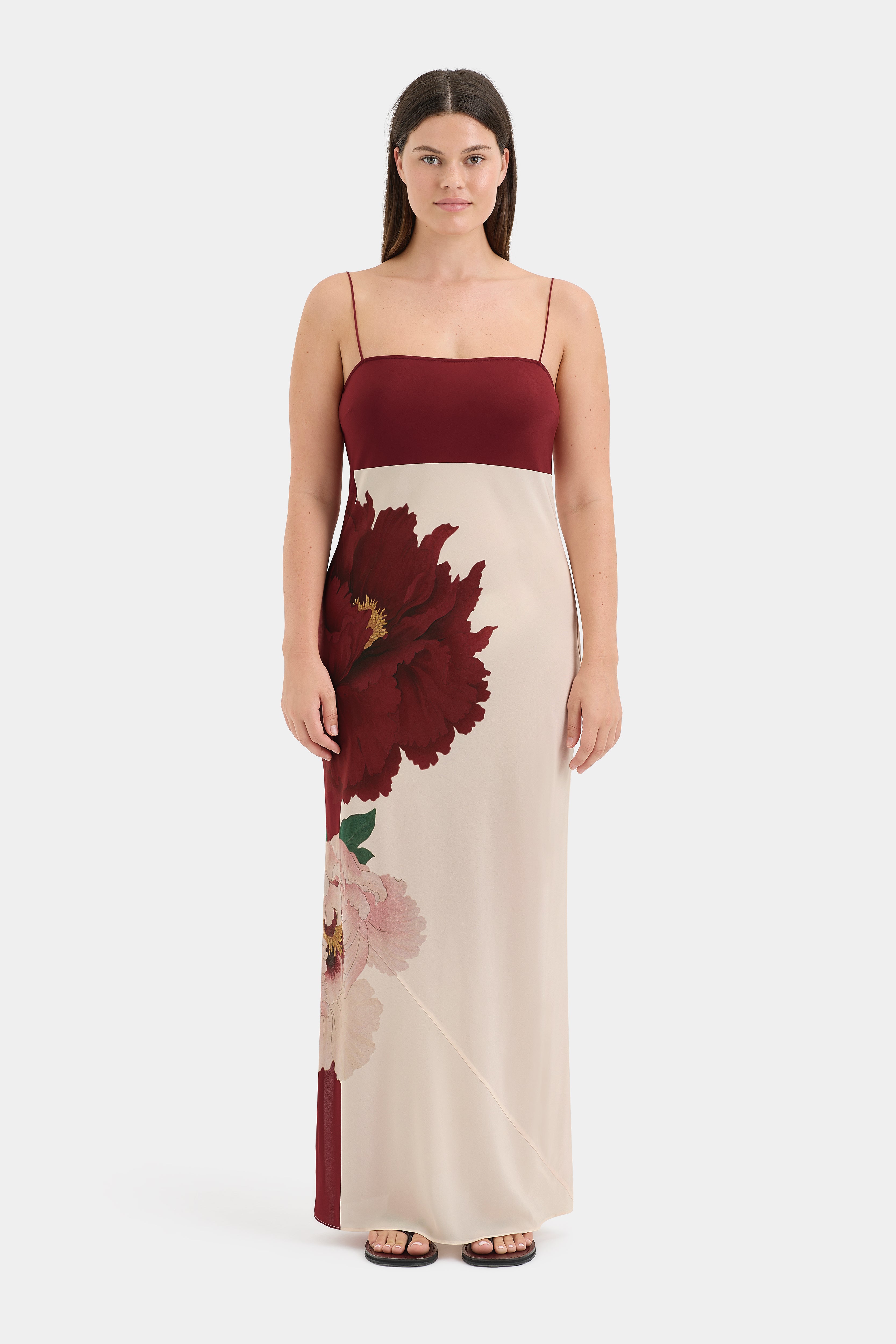 Florian Slip Dress - Elegant Satin Nightgown for Women, Comfortable Sleepwear & Loungewear - Perfect for Bedtime, Relaxing at Home, and Special Occasions