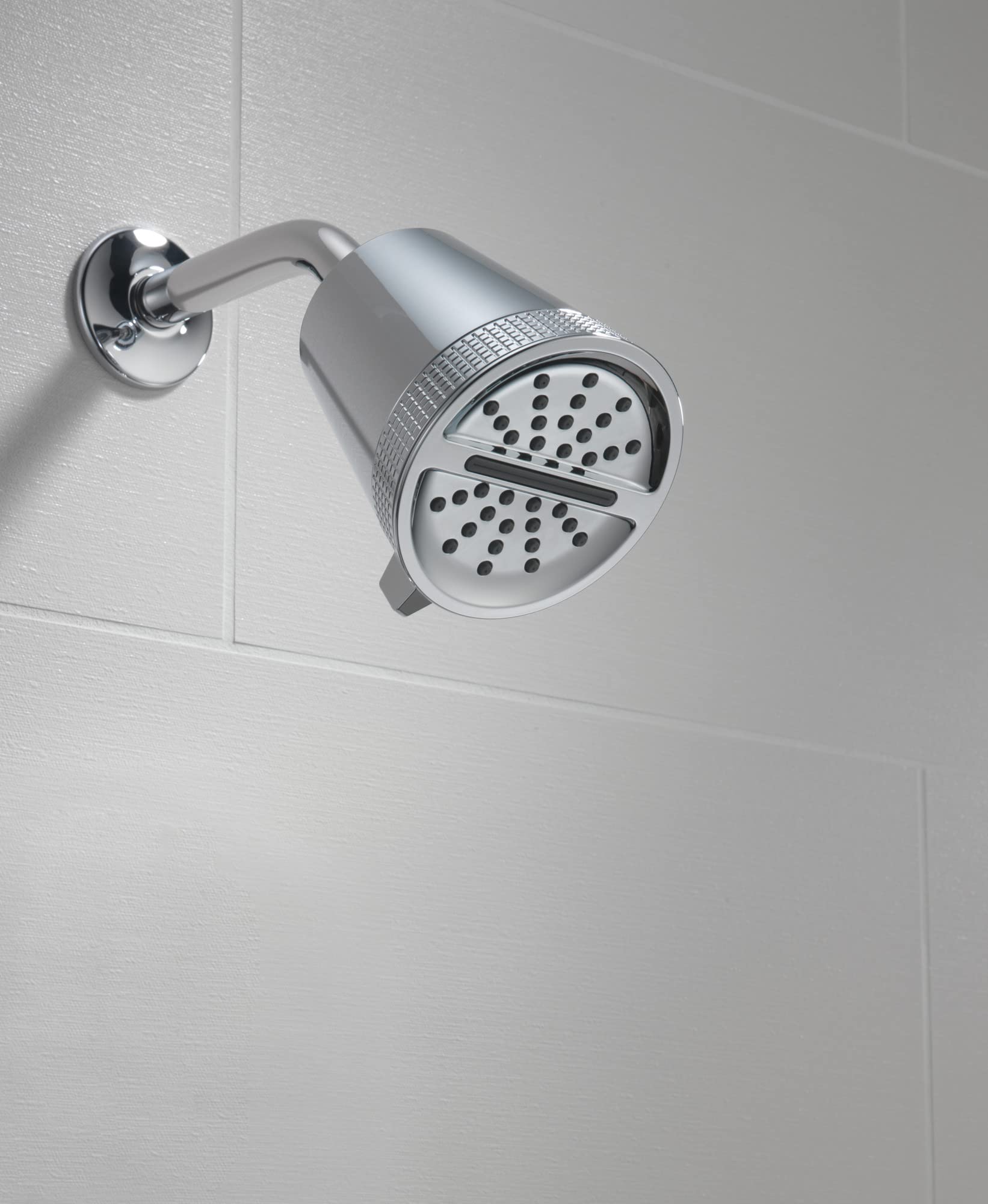 Delta Faucet 52386-PR Modern Chrome Shower Head with Lumicoat Finish - High Pressure Water Saving for Bathroom & Spa Relaxation