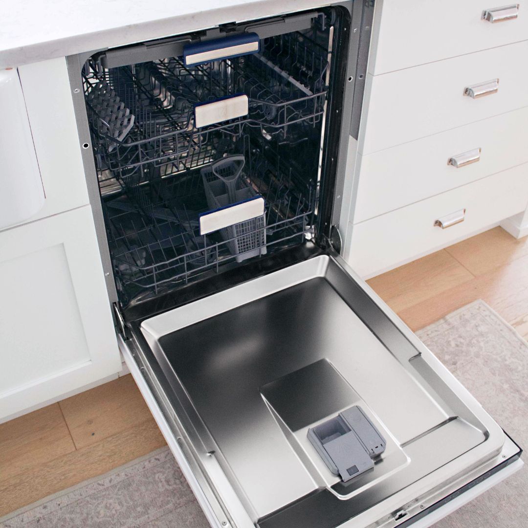 ZLINE 24 Inch Tallac Series 3rd Rack Panel Ready Dishwasher with Stainless Steel Tub - Ultra Quiet 51dBa (DWV 24) - Perfect for Modern Kitchens & Open Concept Homes
