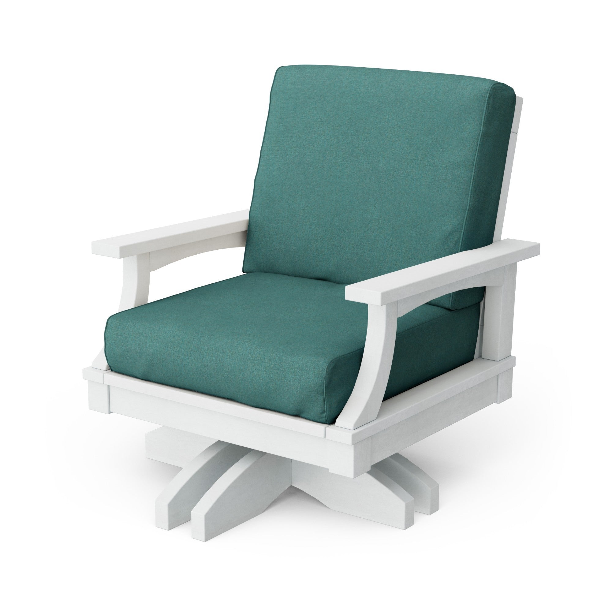 Heritage Deep Seating Swivel Chair - 360° Rotating Patio Lounge Chair with Cushions, Weather-Resistant Outdoor Furniture for Garden, Poolside & Backyard Relaxation